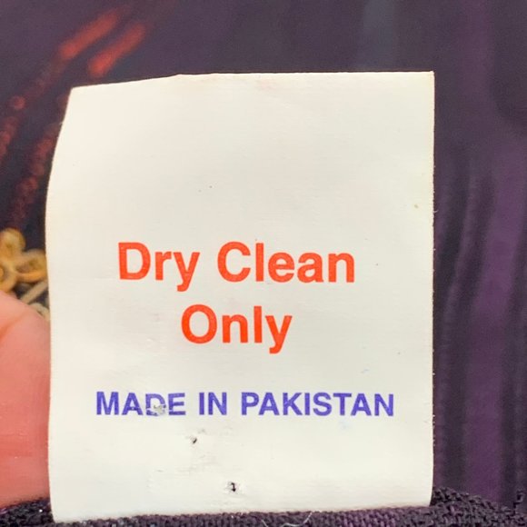 Modila Fashion Pakistani / Indian Dress Purple Gold Sequin Bead‎ Detail Small - Picture 3 of 13